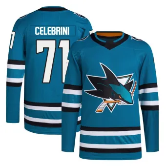 Men's Macklin Celebrini San Jose Sharks Home Primegreen Jersey - Teal Authentic