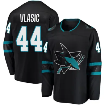 Men's Marc-Edouard Vlasic San Jose Sharks Alternate Jersey - Black Breakaway