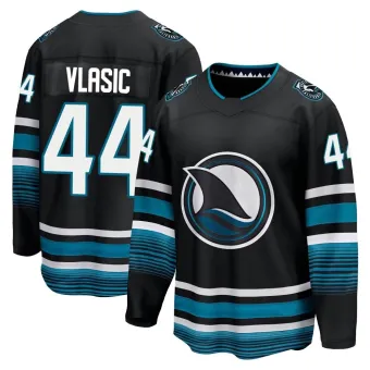 Men's Marc-Edouard Vlasic San Jose Sharks Alternate Premier Jersey - Black Breakaway