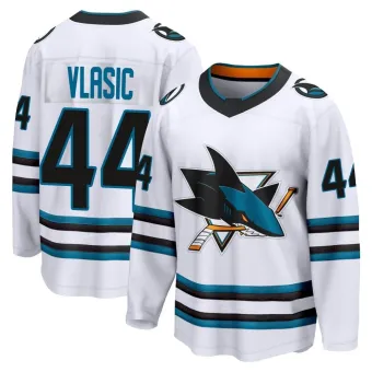 Men's Marc-Edouard Vlasic San Jose Sharks Away 2nd Jersey - White Breakaway