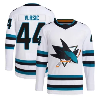 Men's Marc-Edouard Vlasic San Jose Sharks Away Primegreen Jersey - White Authentic