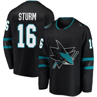 Men's Marco Sturm San Jose Sharks Alternate Jersey - Black Breakaway