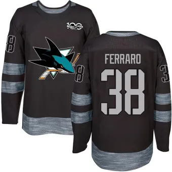 Men's Mario Ferraro San Jose Sharks 1917-2017 100th Anniversary Jersey - Black Authentic