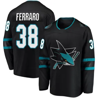 Men's Mario Ferraro San Jose Sharks Alternate Jersey - Black Breakaway