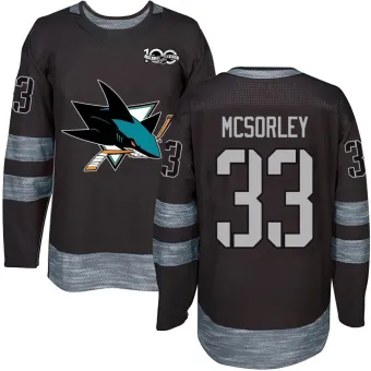 Men's Marty Mcsorley San Jose Sharks 1917-2017 100th Anniversary Jersey - Black Authentic