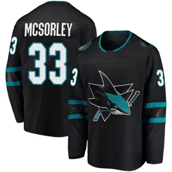 Men's Marty Mcsorley San Jose Sharks Alternate Jersey - Black Breakaway