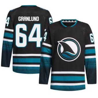 Men's Mikael Granlund San Jose Sharks Alternate Primegreen Jersey - Black Authentic