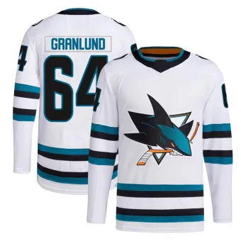 Men's Mikael Granlund San Jose Sharks Away Primegreen Jersey - White Authentic