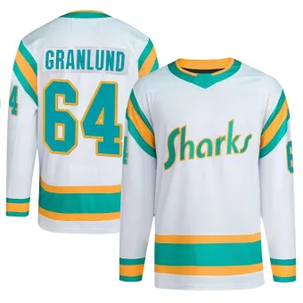 Men's Mikael Granlund San Jose Sharks Reverse Retro 2.0 Jersey - White Authentic