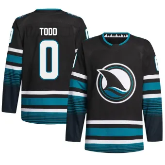 Men's Nathan Todd San Jose Sharks Alternate Primegreen Jersey - Black Authentic