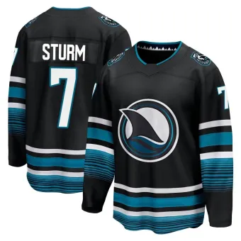 Men's Nico Sturm San Jose Sharks Alternate Premier Jersey - Black Breakaway