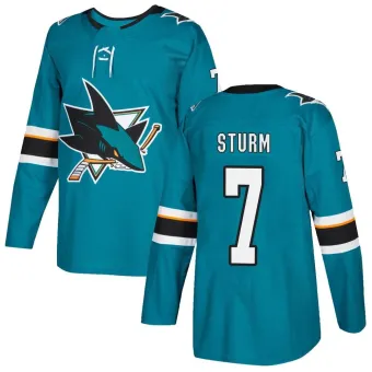 Men's Nico Sturm San Jose Sharks Home Jersey - Teal Authentic