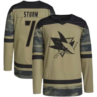 Men's Nico Sturm San Jose Sharks Military Appreciation Practice Jersey - Camo Authentic