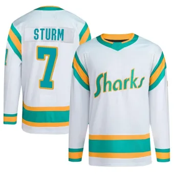 Men's Nico Sturm San Jose Sharks Reverse Retro 2.0 Jersey - White Authentic