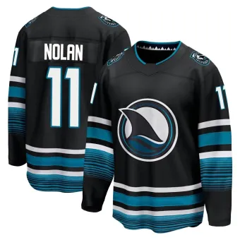 Men's Owen Nolan San Jose Sharks Alternate Premier Jersey - Black Breakaway