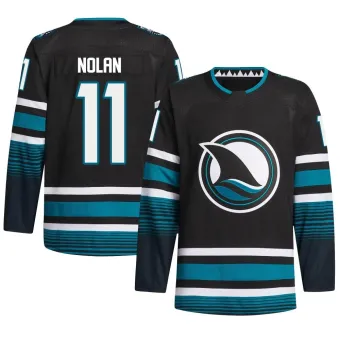 Men's Owen Nolan San Jose Sharks Alternate Primegreen Jersey - Black Authentic