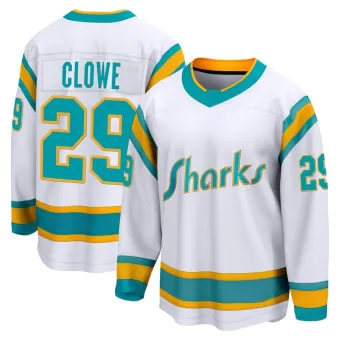 Men's Ryane Clowe San Jose Sharks Special Edition 2.0 Jersey - White Breakaway