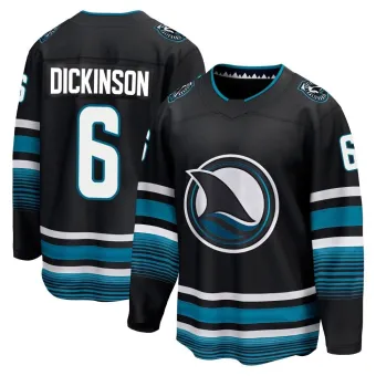 Men's Sam Dickinson San Jose Sharks Alternate Premier Jersey - Black Breakaway