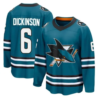 Men's Sam Dickinson San Jose Sharks Home 2nd Jersey - Teal Breakaway