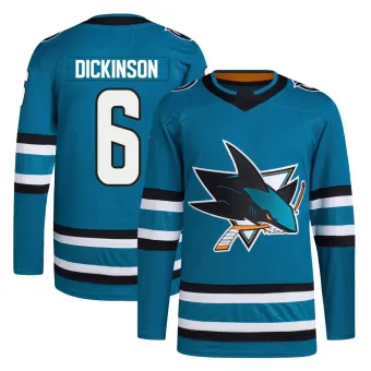 Men's Sam Dickinson San Jose Sharks Home Primegreen Jersey - Teal Authentic