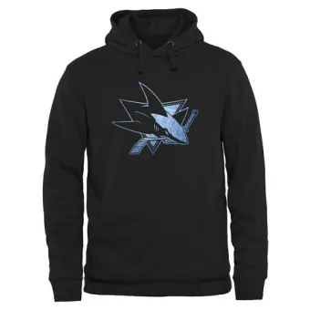 Men's San Jose Sharks Rinkside Pond Hockey Pullover Hoodie - - Black