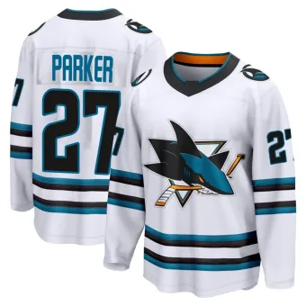 Men's Scott Parker San Jose Sharks Away 2nd Jersey - White Breakaway