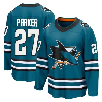 Men's Scott Parker San Jose Sharks Home 2nd Jersey - Teal Breakaway