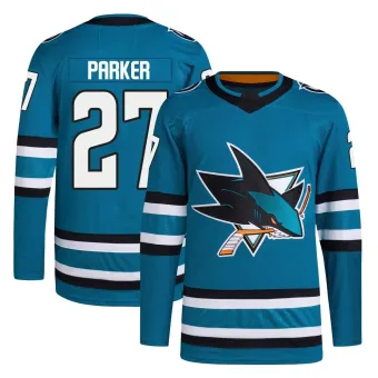 Men's Scott Parker San Jose Sharks Home Primegreen Jersey - Teal Authentic