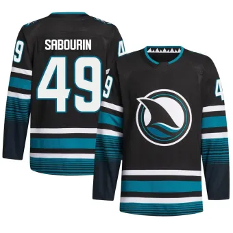 Men's Scott Sabourin San Jose Sharks Alternate Primegreen Jersey - Black Authentic