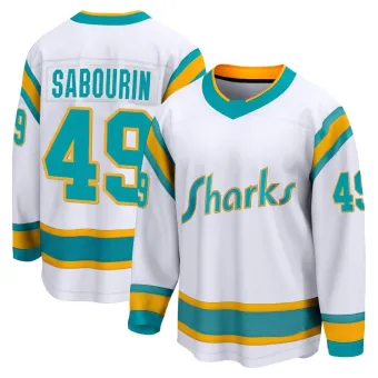 Men's Scott Sabourin San Jose Sharks Special Edition 2.0 Jersey - White Breakaway