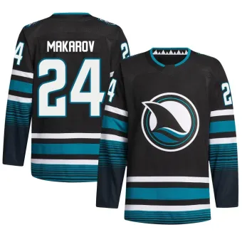 Men's Sergei Makarov San Jose Sharks Alternate Primegreen Jersey - Black Authentic