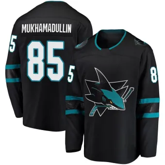 Men's Shakir Mukhamadullin San Jose Sharks Alternate Jersey - Black Breakaway