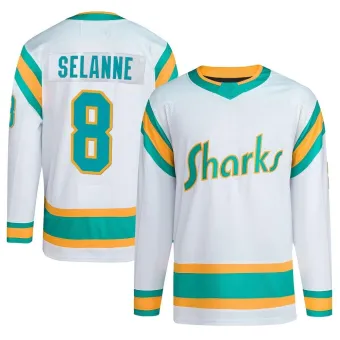 Men's Teemu Selanne San Jose Sharks Reverse Retro 2.0 Jersey - White Authentic