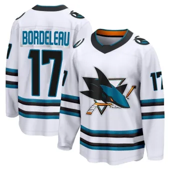 Men's Thomas Bordeleau San Jose Sharks Away 2nd Jersey - White Breakaway