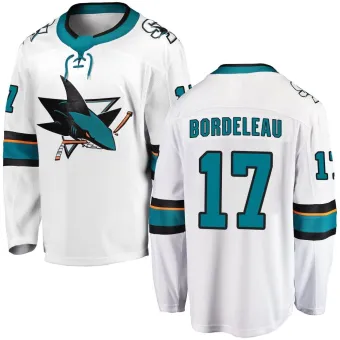 Men's Thomas Bordeleau San Jose Sharks Away Jersey - White Breakaway