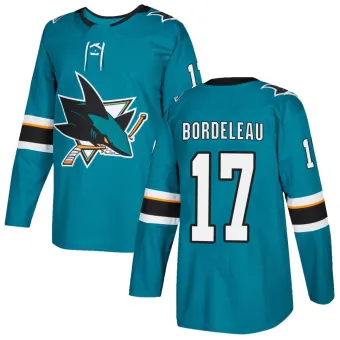 Men's Thomas Bordeleau San Jose Sharks Home Jersey - Teal Authentic