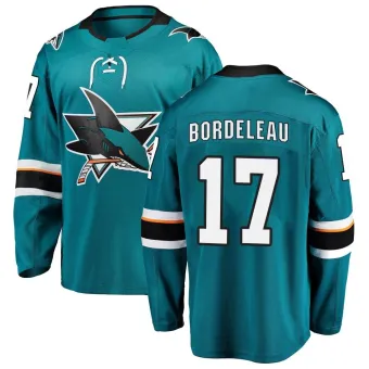 Men's Thomas Bordeleau San Jose Sharks Home Jersey - Teal Breakaway