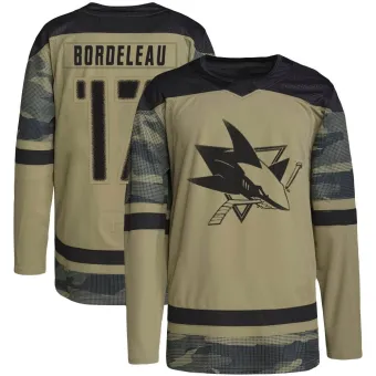 Men's Thomas Bordeleau San Jose Sharks Military Appreciation Practice Jersey - Camo Authentic