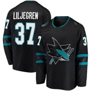 Men's Timothy Liljegren San Jose Sharks Alternate Jersey - Black Breakaway