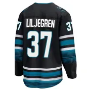 Men's Timothy Liljegren San Jose Sharks Alternate Premier Jersey - Black Breakaway