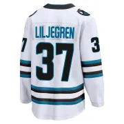 Men's Timothy Liljegren San Jose Sharks Away 2nd Jersey - White Breakaway