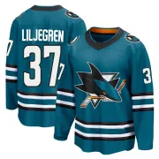 Men's Timothy Liljegren San Jose Sharks Home 2nd Jersey - Teal Breakaway