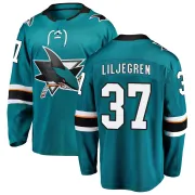 Men's Timothy Liljegren San Jose Sharks Home Jersey - Teal Breakaway