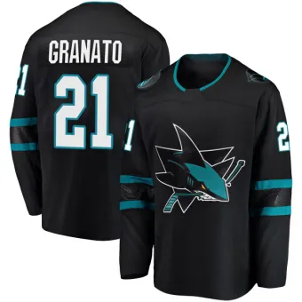 Men's Tony Granato San Jose Sharks Alternate Jersey - Black Breakaway