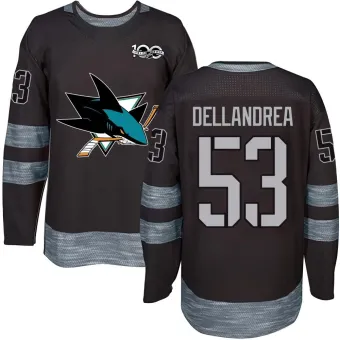 Men's Ty Dellandrea San Jose Sharks 1917-2017 100th Anniversary Jersey - Black Authentic