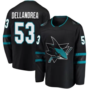 Men's Ty Dellandrea San Jose Sharks Alternate Jersey - Black Breakaway