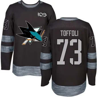 Men's Tyler Toffoli San Jose Sharks 1917-2017 100th Anniversary Jersey - Black Authentic