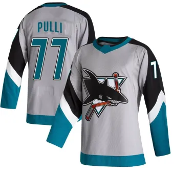 Men's Valtteri Pulli San Jose Sharks 2020/21 Reverse Retro Jersey - Gray Authentic