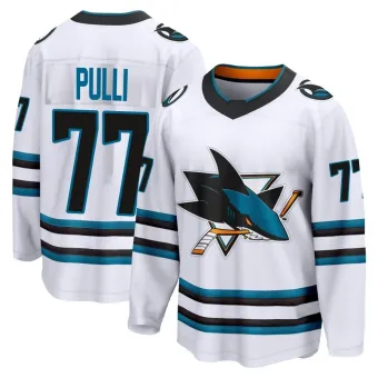 Men's Valtteri Pulli San Jose Sharks Away 2nd Jersey - White Breakaway