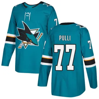 Men's Valtteri Pulli San Jose Sharks Home Jersey - Teal Authentic